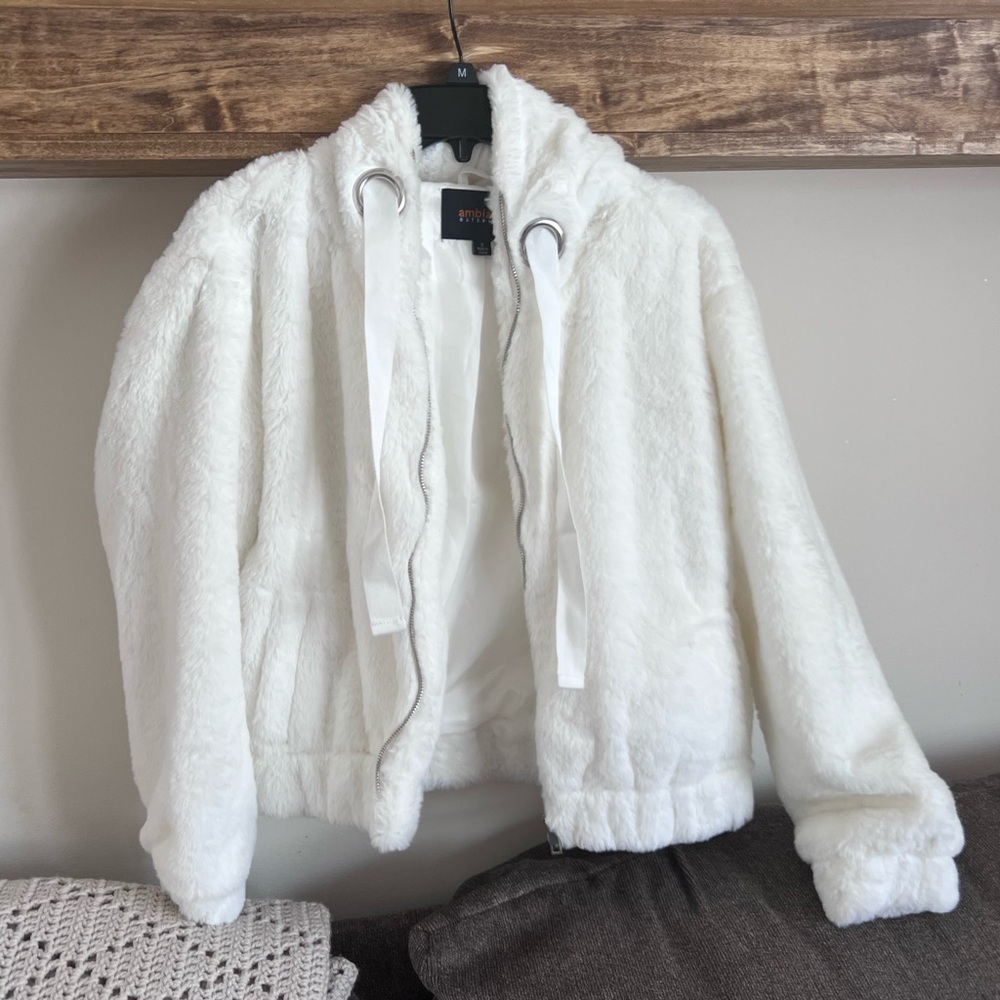 Bershka Cream Teddy Jacket